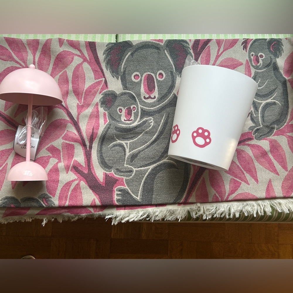 Koala Room Decor Set Original Koala Hand Loom Pink Gray White For All Ages NEW - Picture 6 of 12